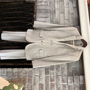 Crew Cuts, boys size 16, light grey, linen look suit